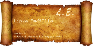 Lipka Emília névjegykártya